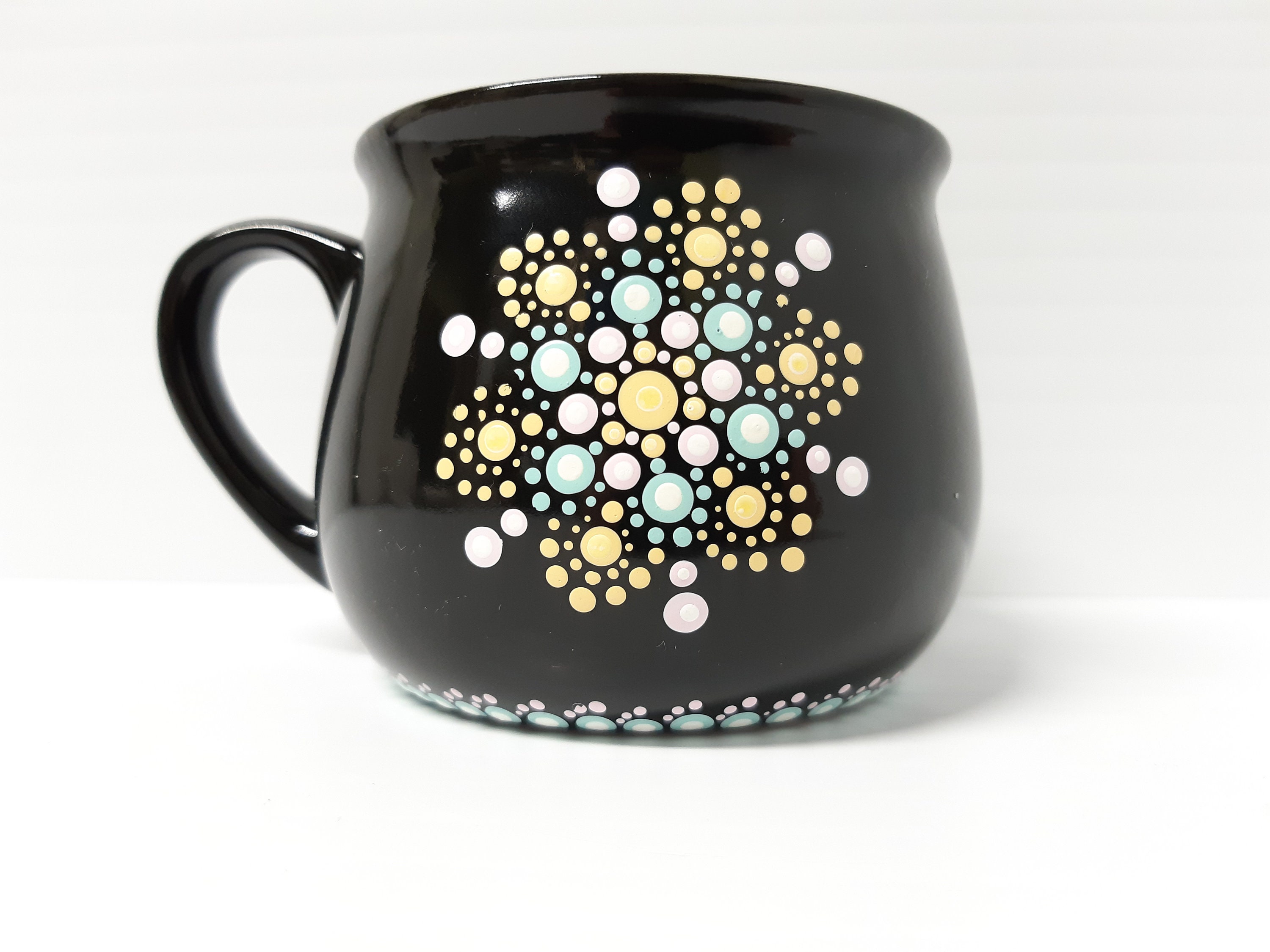 Dot Mandala Downloadable PDF Pattern - Delight - Wrap Around Mug