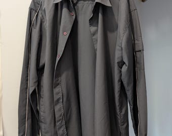 Men's Dark Navy Blue JP Casuals XXL Button-Up Shirt Long Sleeve