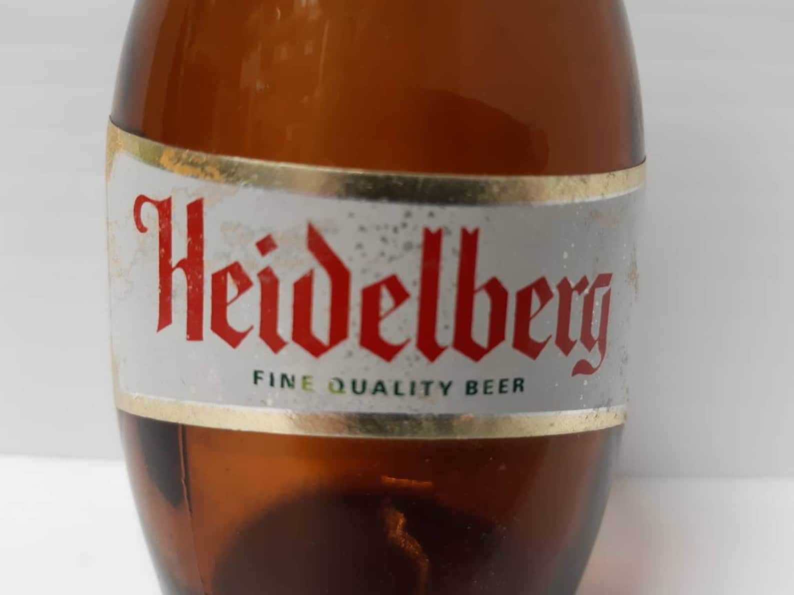 Heidelberg Collectible Vintage Glass Old Open Beer Bottle Fine Quality