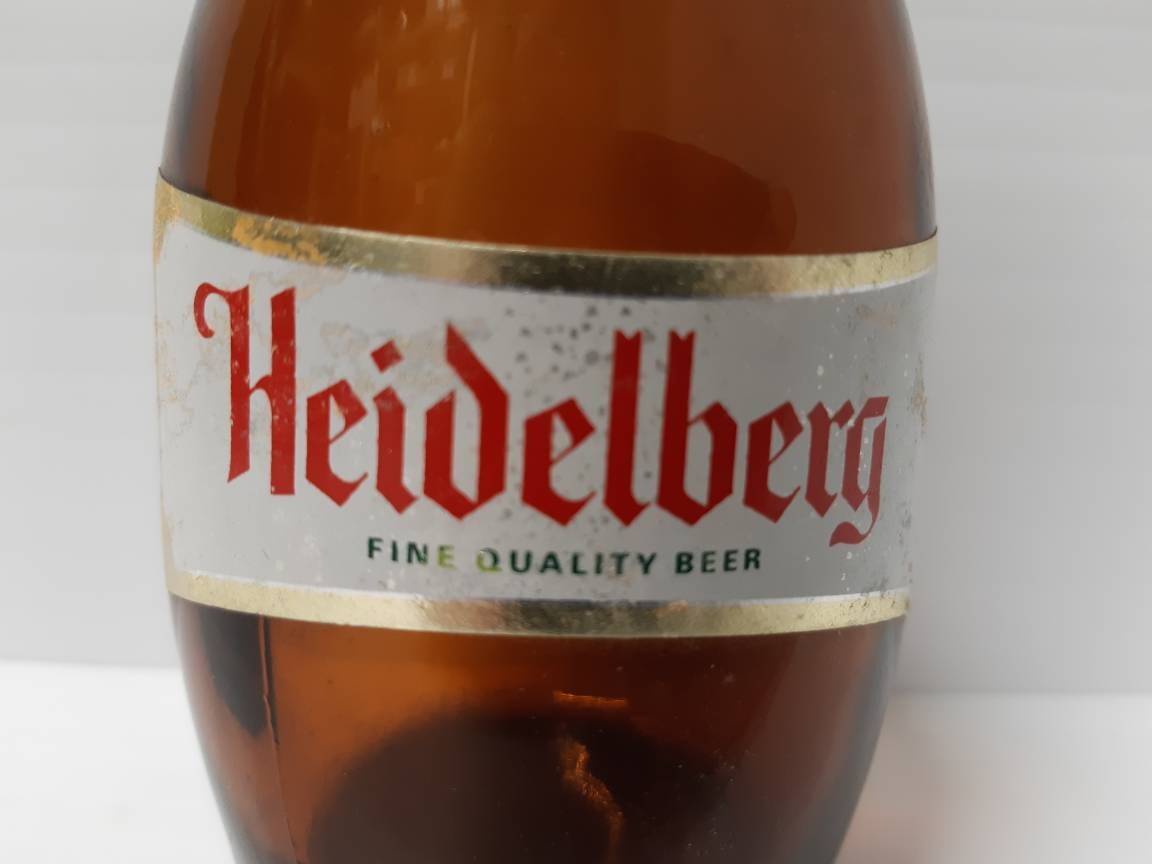Heidelberg Collectible Vintage Glass Old Open Beer Bottle Fine Quality