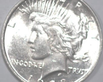 1923-P Peace Dollar, Art Deco Design [SN01]