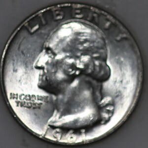 1961-P Washington Quarter 90% Silver As Shown [SN02]