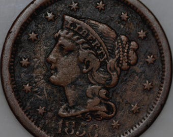1856-P Large Cent, Over 150 Years Old As Shown [SN01]