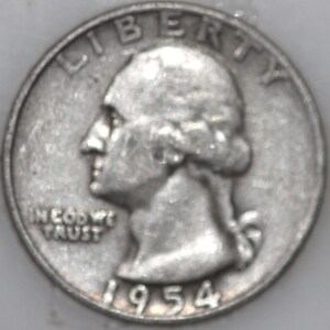 1954-D Washington Quarter 90% Silver As Shown [SN02]