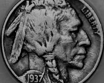 1937-D "3-Legged" Buffalo Nickel, SCARCE, Guaranteed Genuine As Shown [SN02]