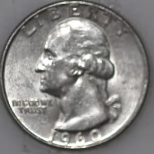 1960-D Washington Quarter 90% Silver As Shown [SN02]