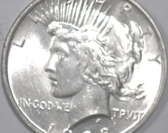 1923-P Peace Dollar, Art Deco Design [SN02]