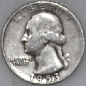 1953-S Washington Quarter 90% Silver As Shown [SN01]