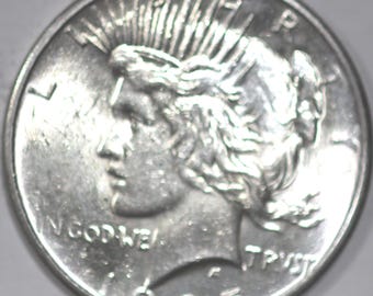 1925-P Peace Dollar, Art Deco Design [SN02]