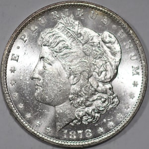 1878-CC Morgan Dollar 90% Silver, Uncirculated As Shown [SN01]