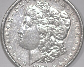 1878-P Morgan Dollar, Seven Tail Feathers, Reverse of 1979 [SN02]