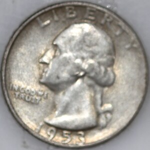 1953-S Washington Quarter 90% Silver As Shown [SN02]