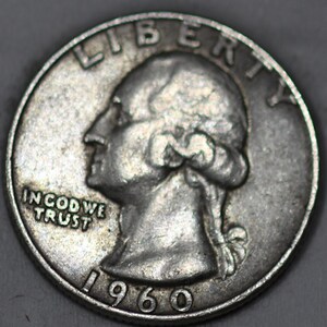1960-D Washington Quarter 90% Silver As Shown