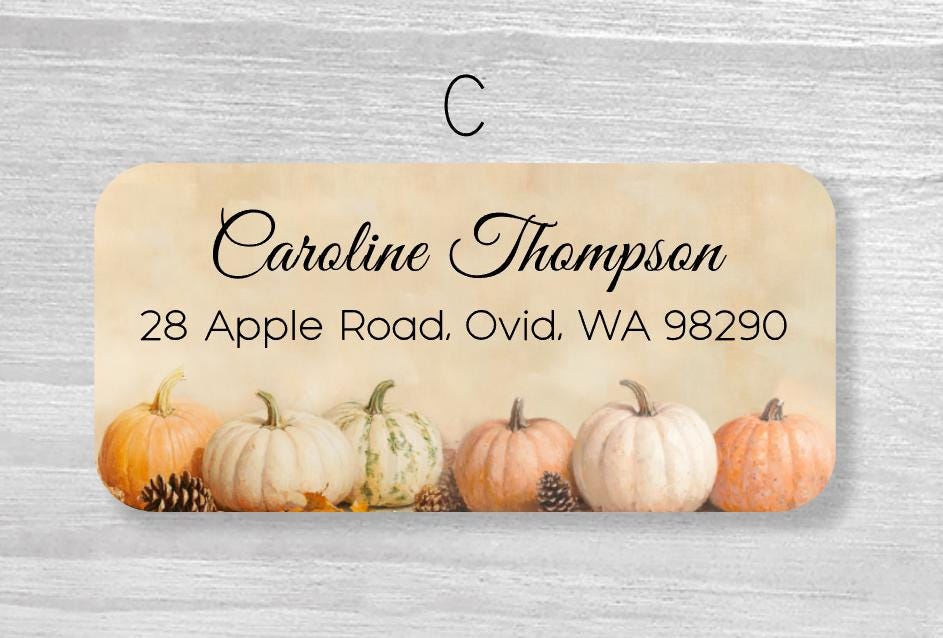 Set of 48 Personalized Classic Oil Painting Autumn Fall