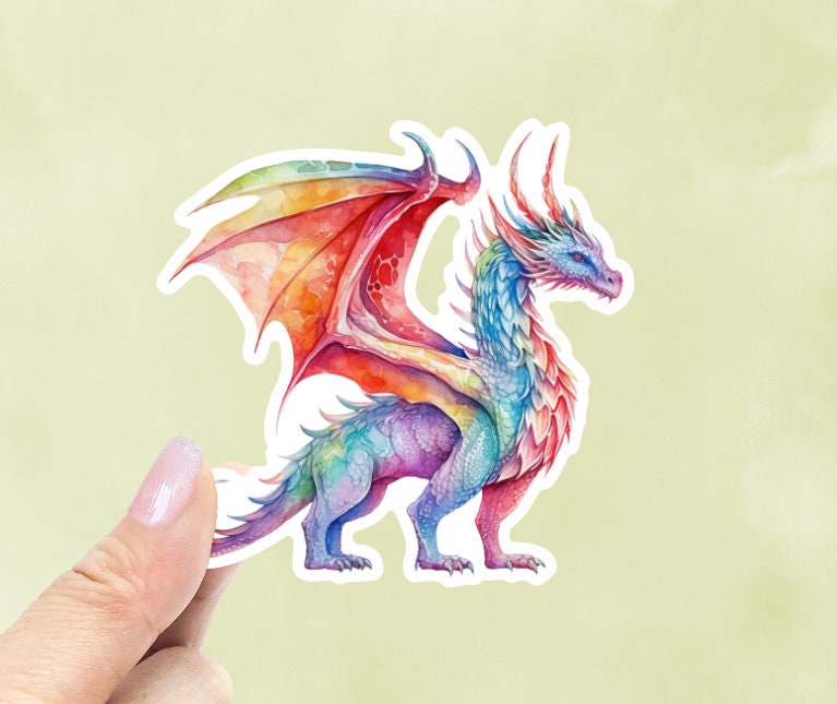 Dragon Sticker, Laptop Decal, Vinyl Sticker for Tumbler Water Bottle ...