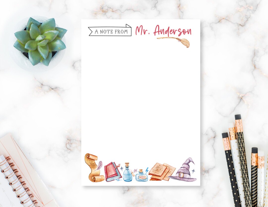 Personalized Notepad Custom Memo Pad Handmade Stationery Etsy New Zealand