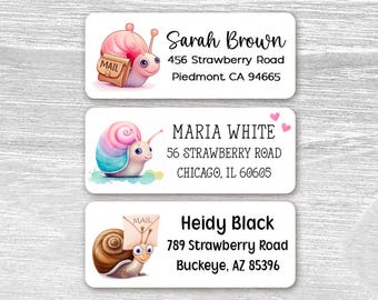 Set van 48 gepersonaliseerde leuke en lieve retouradresetiketten, housewarmingcadeau, aangepaste stickers