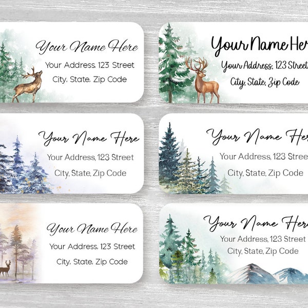 thumbnail interactive-video image 1 of Premium Labels 30 Personalized Address Labels – Palm Trees & Beaches Theme, Self-Adhesive 1 of 4