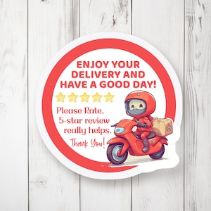 Lieferung Stickers Doorboard Stickers 5 Sterne B402
