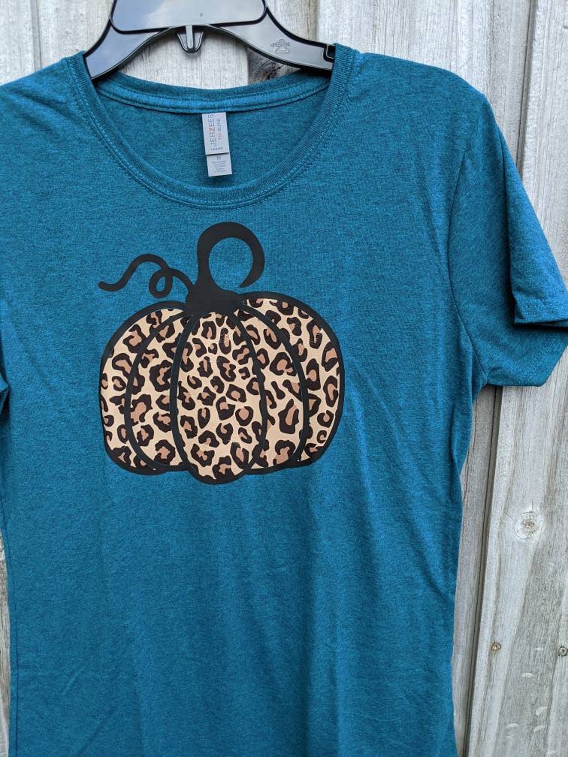 Leopard Pumpkin shirt Etsy