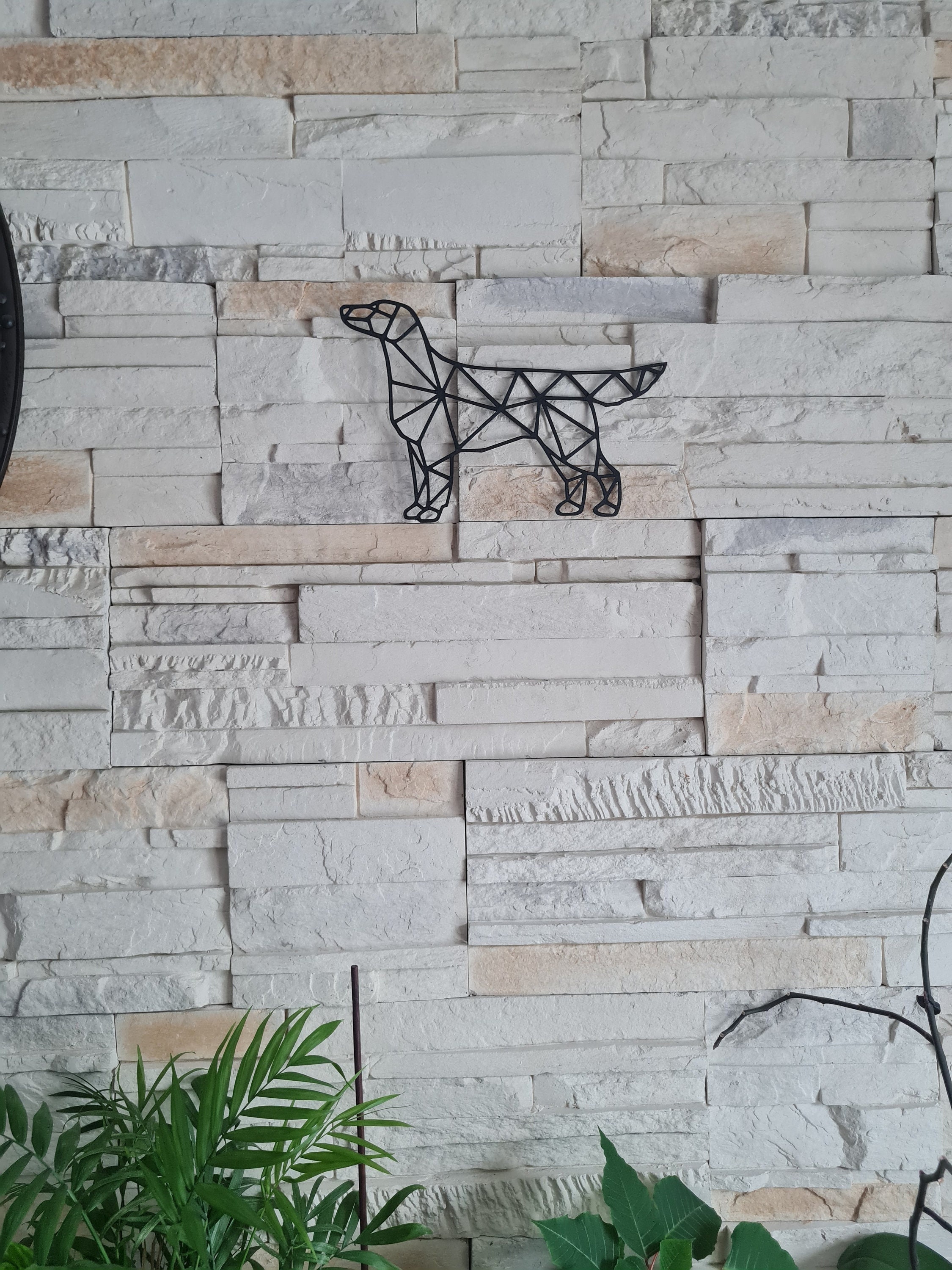 Retriever à Poil Plat Décoration Murale Art Plusieurs Coloris Modèles Idée Cadeau