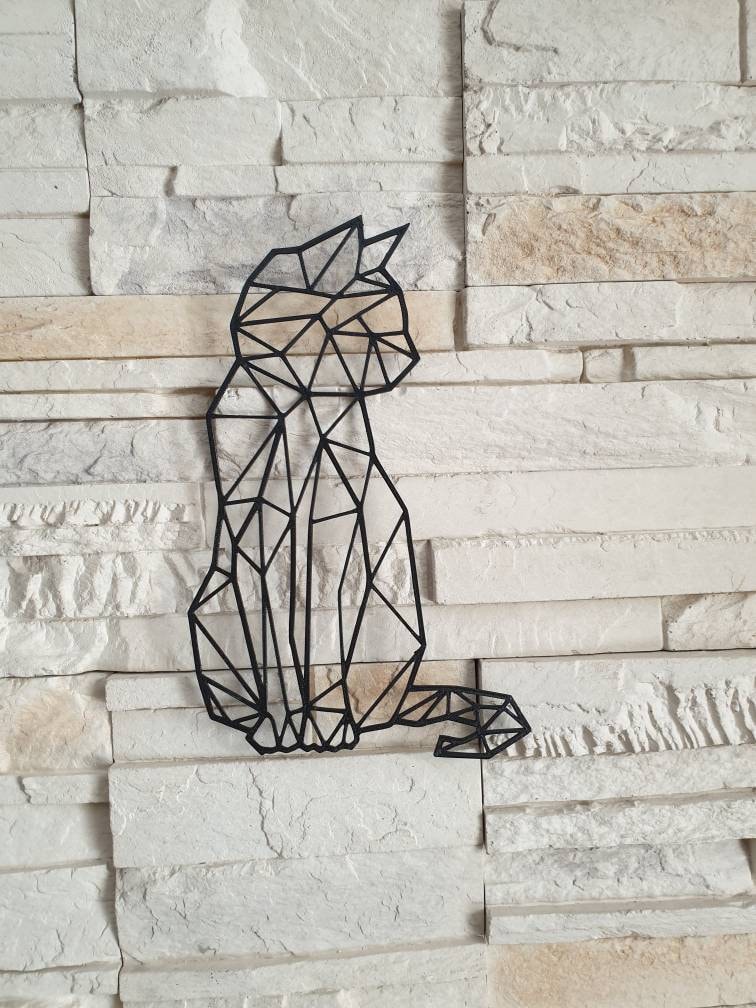 Chat Décoration Murale Art Plusieurs Coloris Modèles Idée Cadeau