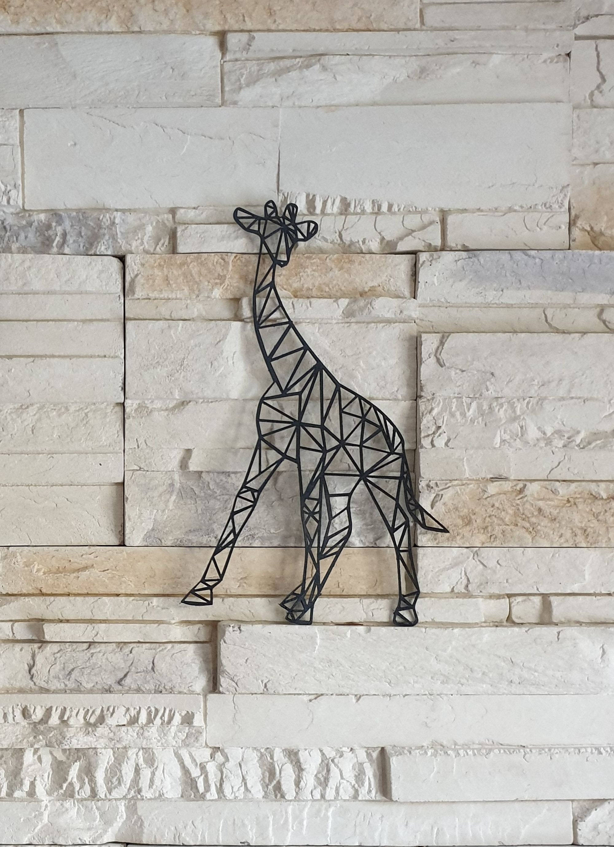 Girafe Origami Décoration Murale, Art Murale Salon, Chambre. Idée Cadeau