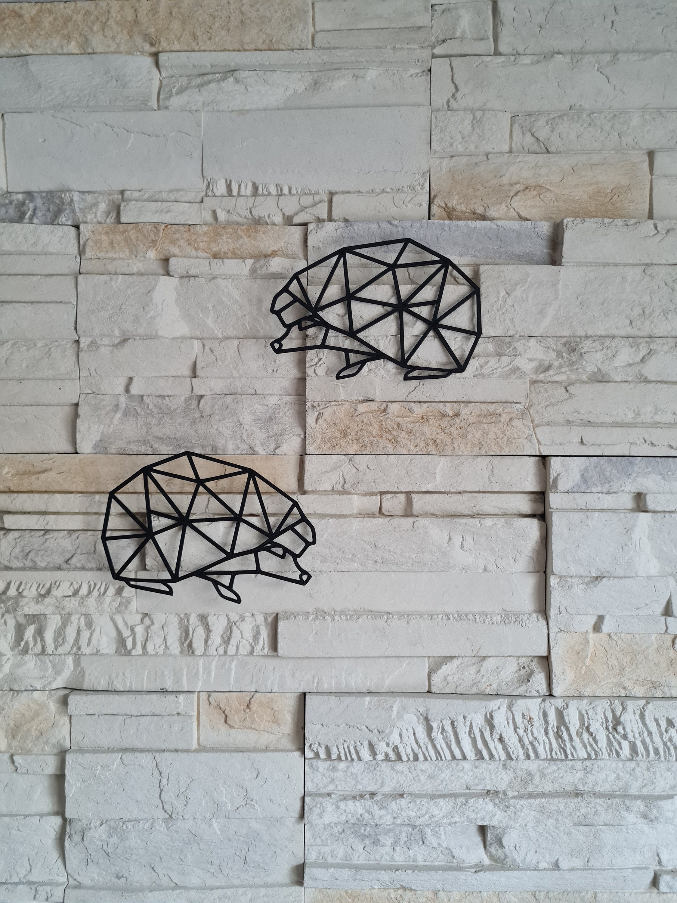 Couple de Hérisson Décoration Murale Art Plusieurs Coloris Modèles Idée Cadeau