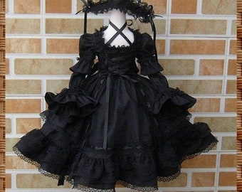 1/2 1/3 1/4 1/6 BJD doll dress vintage retro gothics style bjd dress