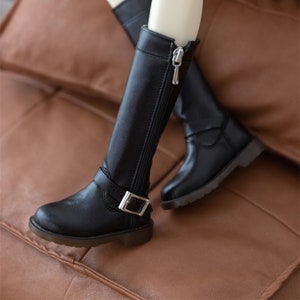 BJD Doll Boots: Black Fashion Boots for 1/3, 1/4 Scale Dolls