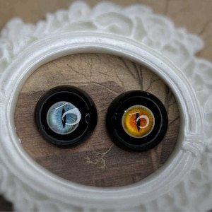 1/3 1/4 1/6 BJD doll eyes, hand made BJD Eyes, bjd eye pupils, black sclera horror eyes cat pupil 10mm 12mm 14mm 16mm 18mm 20mm 22mm 24mm