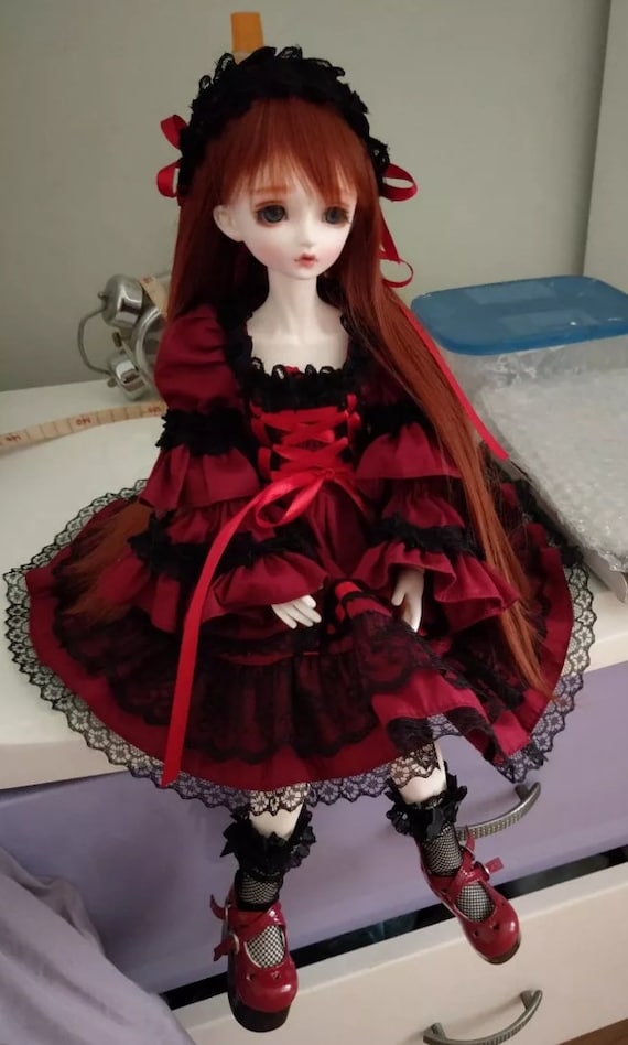 1/2 1/3 1/4 1/6 BJD Doll Dress Vintage Retro Gothics Style 1/2 1/3 1/4 1/6 BJD Doll Dress Vintage Retro Gothics Style