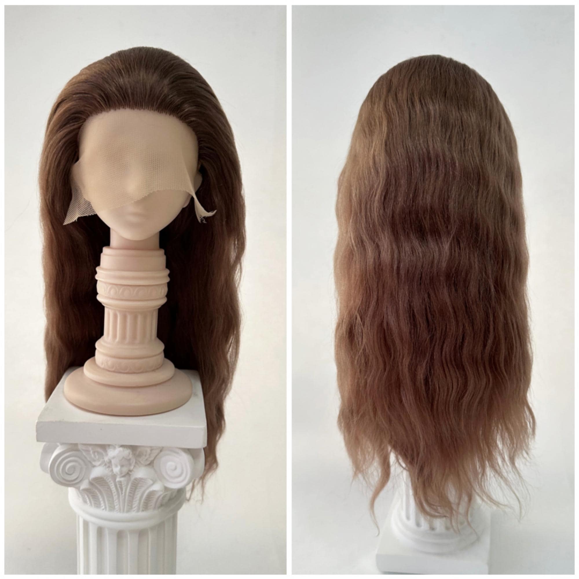 Parrucca Di Lusso In Mohair BJD: Capelli Lunghi E Ricci Per - Foto 2