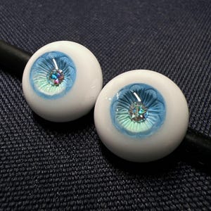 Blue & Green Iris BJD Doll Eyes: 10-24mm Resin Toy Eyes