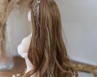 Long Curly BJD Wig Blank Unstyled Wavy Hair for 1/3 1/4 1/6 BJD Dolls