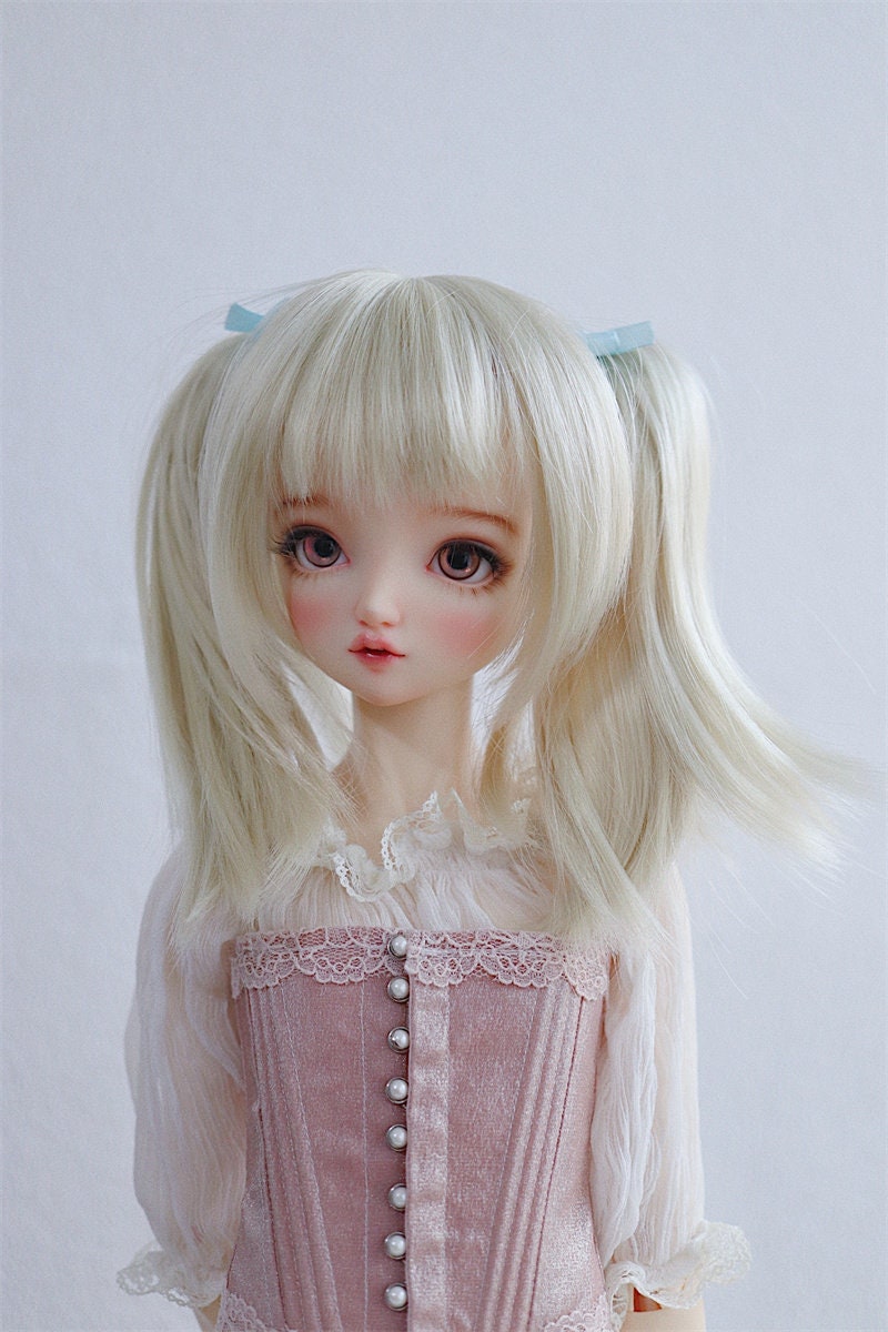 PURPLE BOB 6.7 DOLL WIG FOR BJD YOSD MUDOLL