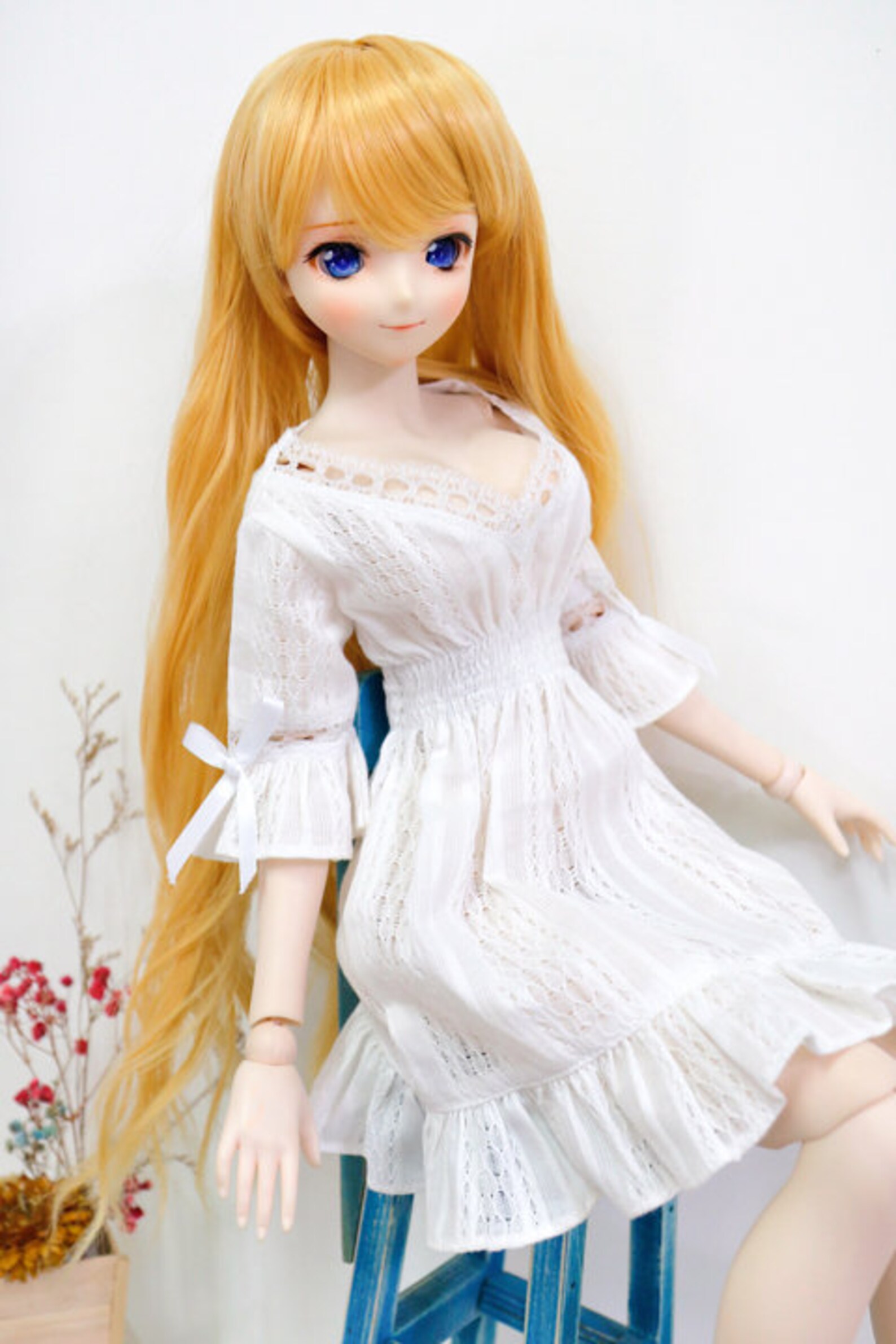 1/3 1/4 BJD doll dress bjd white dress bjd leisure dress Etsy