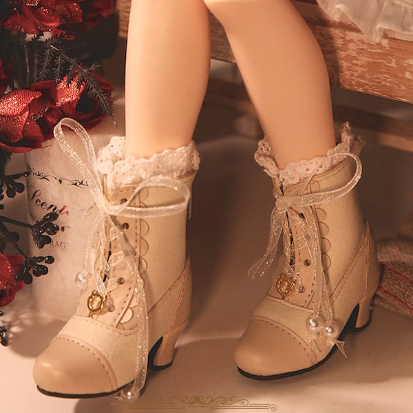 BJD Doll High Heel Boots: 1/4 1/6 Scale