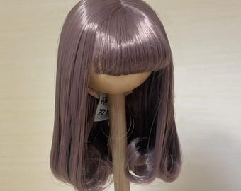Perruque de poupée BJD bouclée avec frange : Blythe, MDD, taille 1/3, 1/4, 1/6
