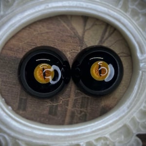 1/3 1/4 1/6 Occhi per bambole BJD, sclera nera, iride di gatto, occhi BJD fatti a mano, occhi personalizzati, occhi realistici 10 mm 12 mm 14 mm 16 mm 18 mm 20 mm 22 mm 24 mm