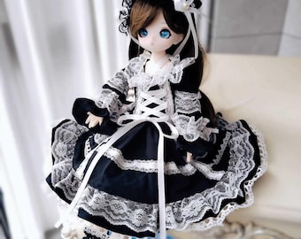 8 Color Bjd Dress Doll clothes for  1/3 1/4 1/6 BJD doll dress vintage retro gothics style bjd dress outfitting