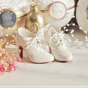1/3 SD DD BJD doll shoes | bjd shoes | Bjd high heels | bjd cute shoes | bjd suede shoes | bjd white high heels boots