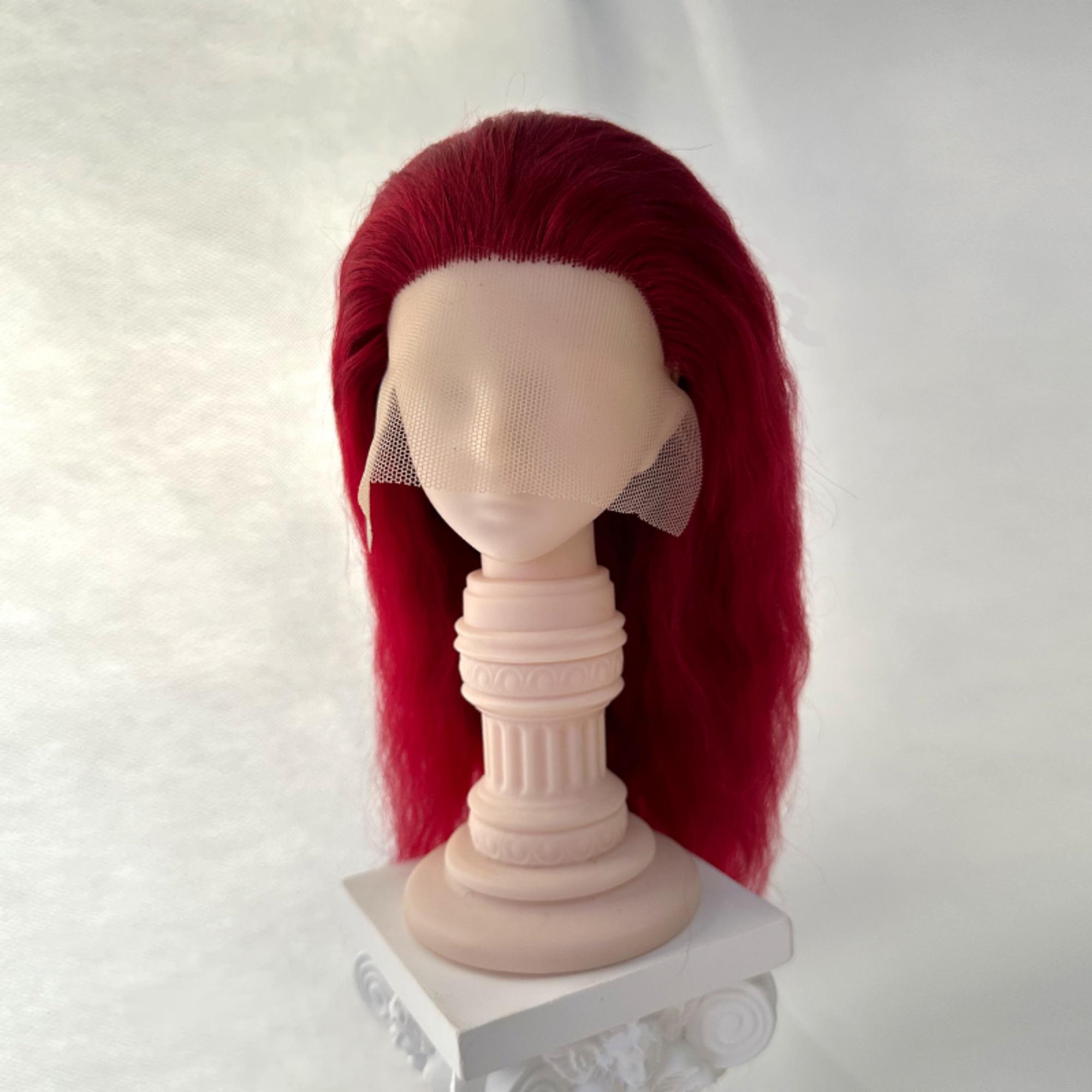 Parrucca Di Lusso In Mohair BJD: Capelli Lunghi E Ricci Per - Foto 6