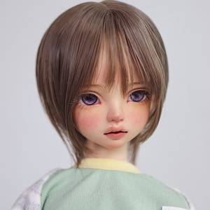 6-7" 7-8" 8-9" BJD doll wig boy and girl bjd wig fashion short hair wig cute bjd wigs with bang for dolls 1/3 1/4 1/6