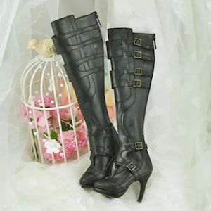 1/3 SD DD BJD doll shoes bjd shoes Bjd high heels boots chic fashion cute shoes for dolls navy black brown white