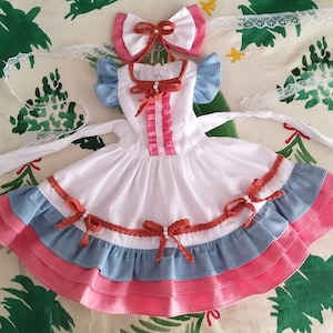BJD doll dress | cute bjd dress | cute bjd clothes | pink bjd dress for 1/3 1/4 1/6 BJD dolls