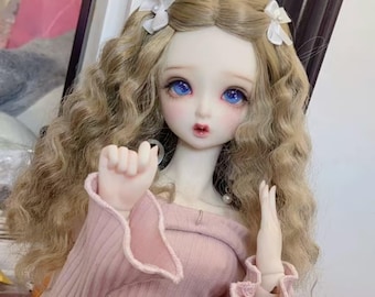 Long Wavy BJD Doll Wig: Blythe, MDD, SD (6-7" 7-8" 8-9" 9-10")