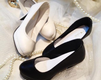 Glitter Bow Platforms in Lilac Retro Shoes Heels for 13 BJD and Smart Dolls Glitter Bow Platforms in Lilac Retro Shoes Heels for 13 BJD and Smart Dolls