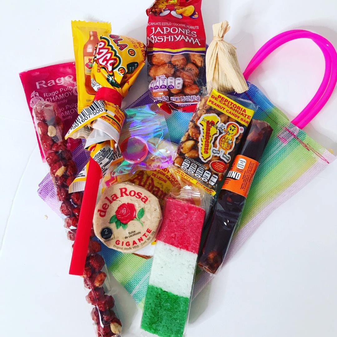 Top Mexican Candy with Mexican Tote Party Favor Bag 12 Candy Etsy