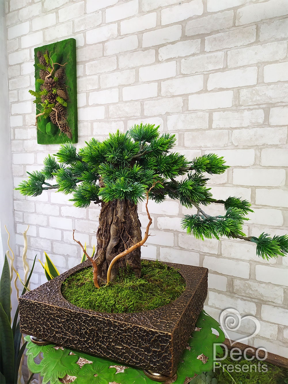 Decorative Artificial Bonsai 3. Handmade Bonsai Office Tree Etsy UK